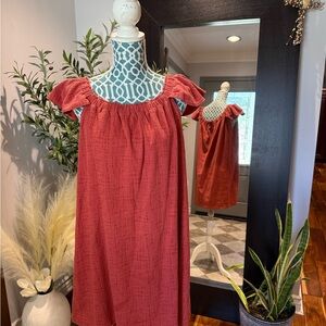 Madewell Terracotta Off-Shoulder dress XL